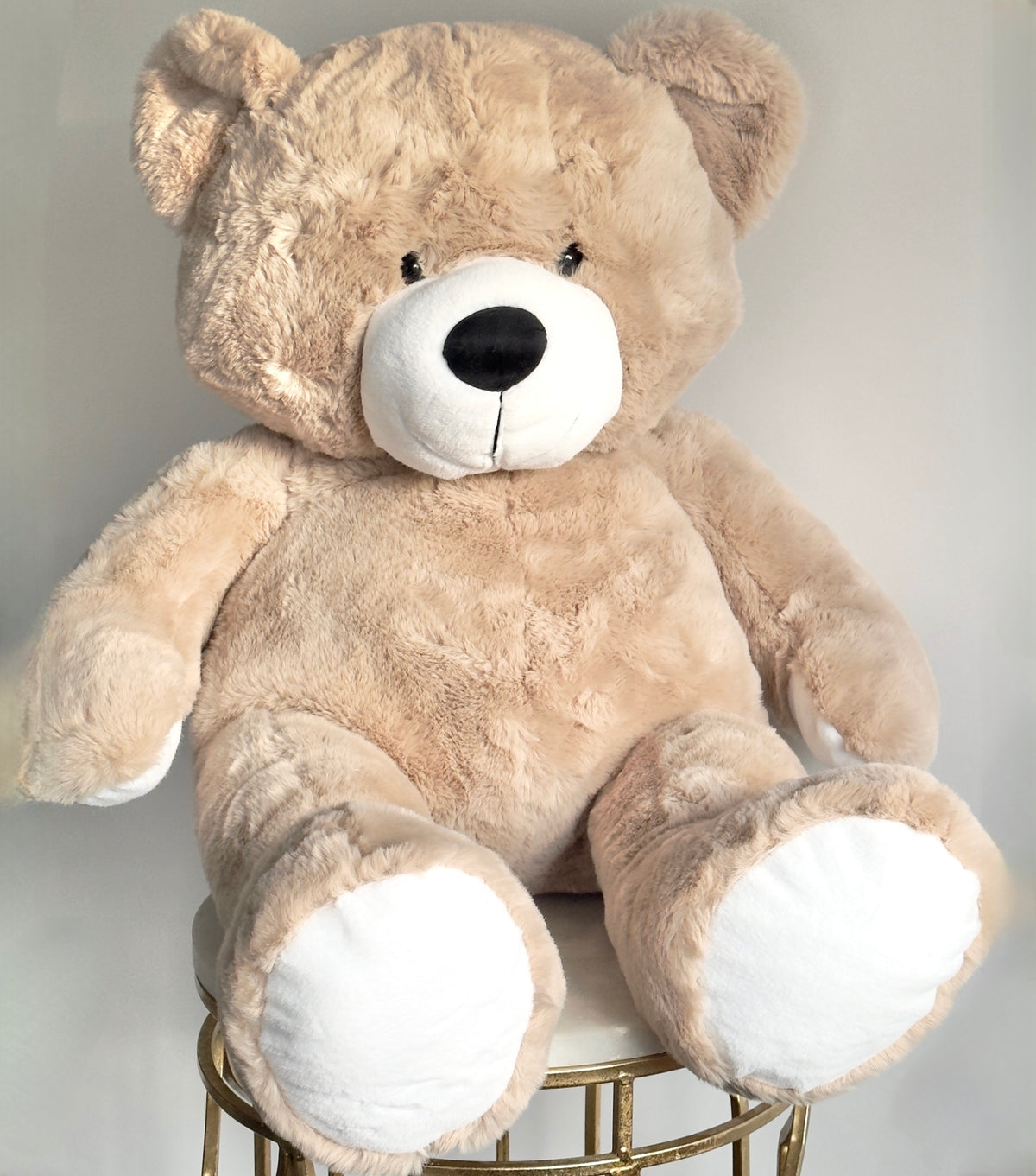 Teddy Bear 80cm – plush bear gift add-on by La Grande Beauté, luxury flower delivery London