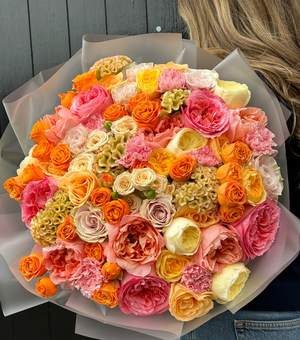 Bouquet of colorful luxury flowers