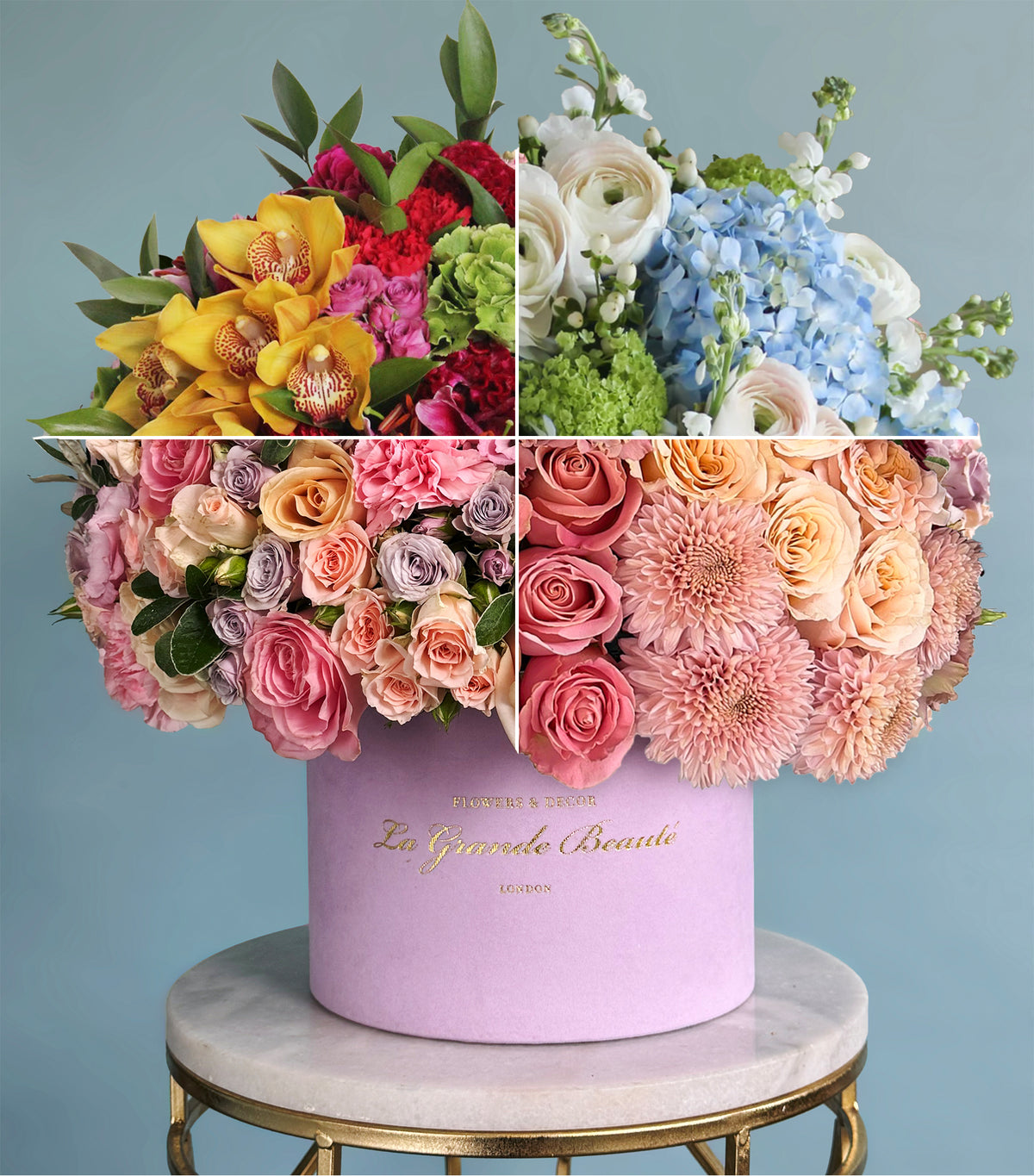 “Surprise Box” – florist's choice seasonal flower box by La Grande Beauté, luxury flower delivery London