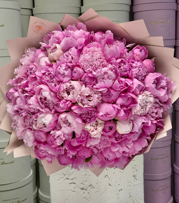“Pink Peony Bouquet''