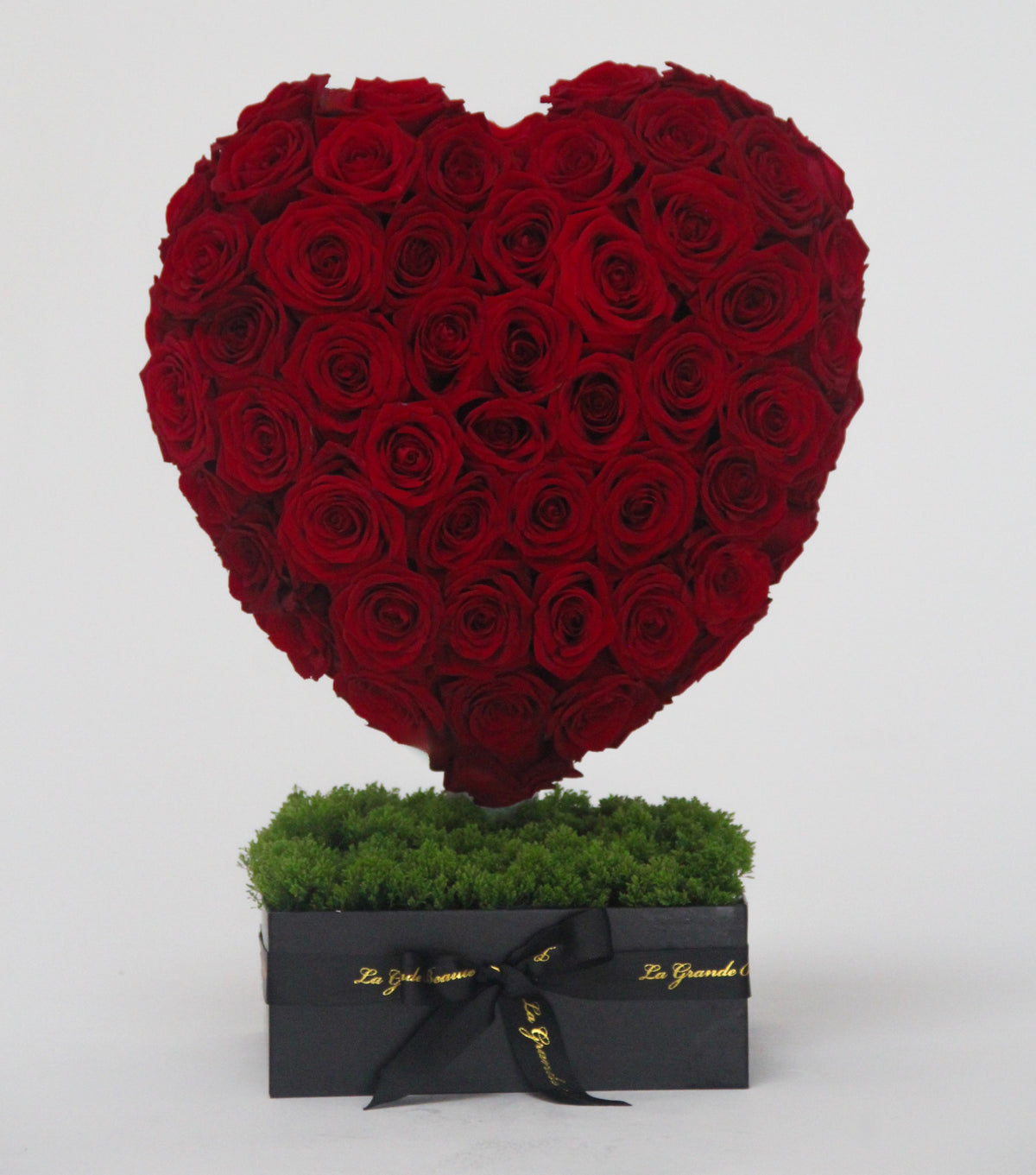 “My Everything” – standing heart of 70 red roses by La Grande Beauté, luxury flower delivery London