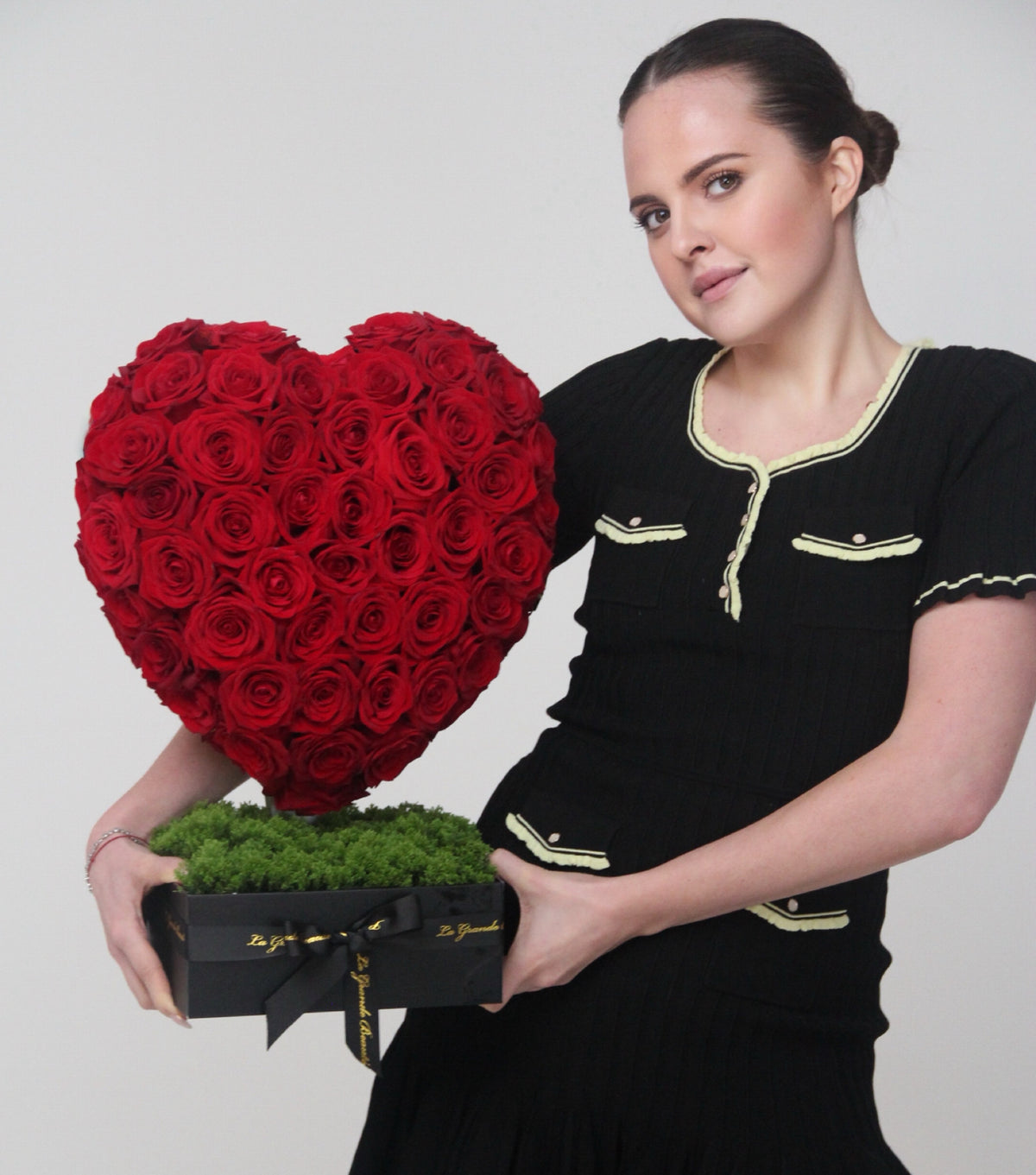 “My Everything” – standing heart of 70 red roses by La Grande Beauté, luxury flower delivery London
