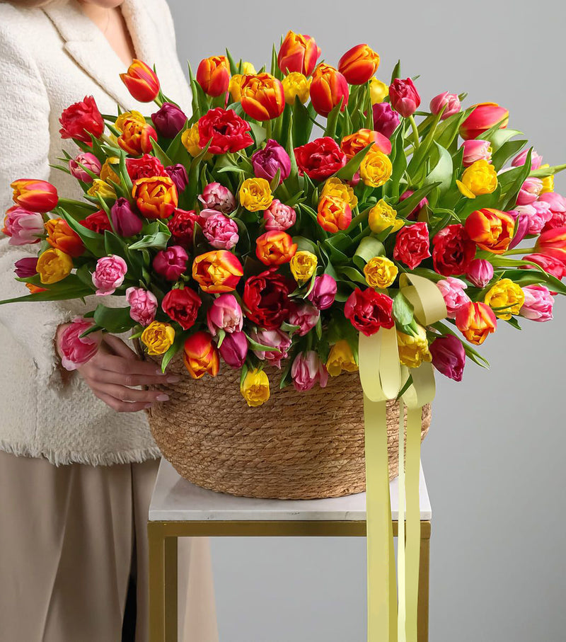 "Vibrant" Tulip Basket