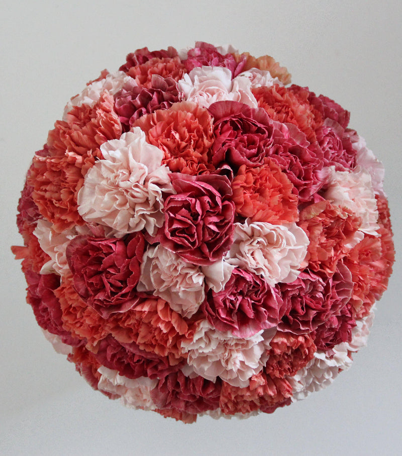 ''Honey'', freshflowerbox, La Grande Beaute, Fresh, petite, There is beauty in simplicity and box "Honey" is the proof. Filled with three colour carnations, carefully put together with effort and detail one by one to create a smooth dome shape, this arrangement simply takes the breath away. The arrangement in the photo is in a 15cm size La Grande Beaute velvet box. Central London Delivery Only. Please check our shipping policies for postcodes. DISCLAIMER - FRESH FLOWERS: These are fresh cut flow